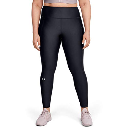 Under Armour Women s HeatGear Armour High Waisted Leggings , Black (001) Metallic Silver , 2X