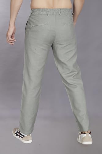 Image of DIVISIVE Men's Relaxed Fit Cotton Linen Blend Trousers