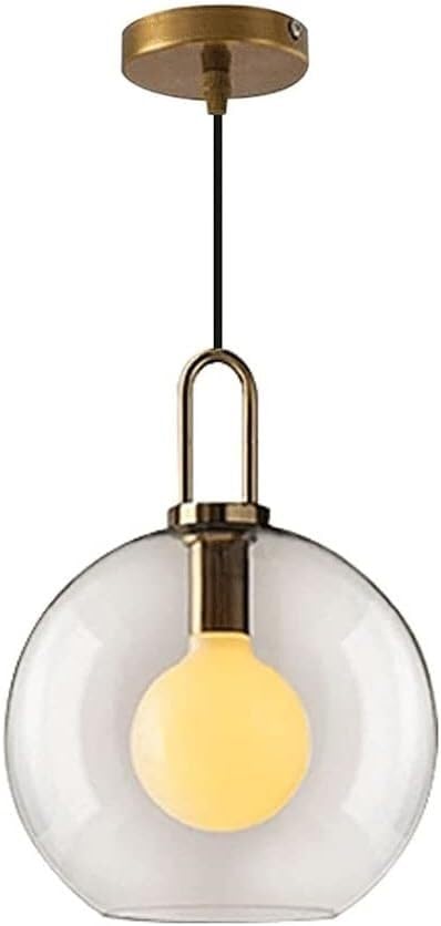 Suspension Luminaire Vintage QYYZTQY Lustre Industriel en Verre pour Cuisine