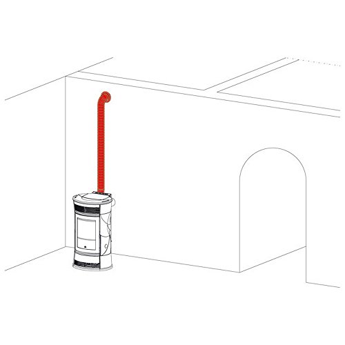 EDILKAMIN Kit Canalización Aire Caliente para Estufa de Pellets Art. 772830u00a0Kit 11