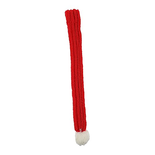 LIOOBO 1個 クリスマススカーフ ペットニットよだれかけ 赤 ショートぬい
