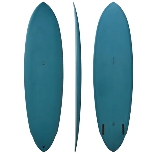 nanazero Wood Skin Surfboard Mid Length MID03 Twin 6'10