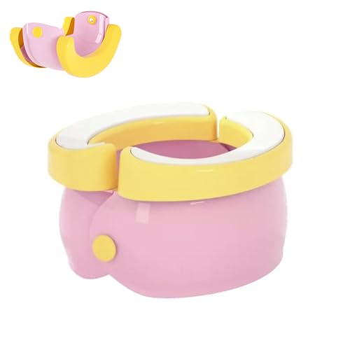 PandaEar Portable, Foldable Potty Seat for Toddler, Travel Toilet Seat Emergency Toilet for Car, Outdoor, Camping, Toddler Travel Essentials (Pink)