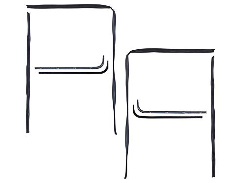 Window Glass Channel Kit Weatherstrip Seals Both Doors 1967-71 F-Series 100 250 350 Pickup (C7TZ-8121460CA)