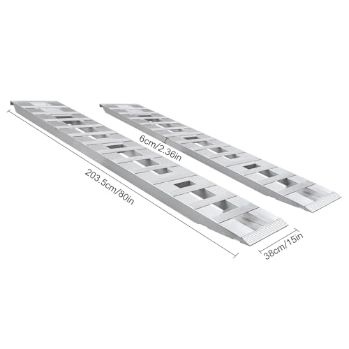 Rampas para remolque de aluminio 80 x 15 in 6000 lb miniatura 2