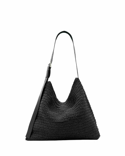 Bolso de mujer AllSaints Asha Paper Shldr negro miniatura 1