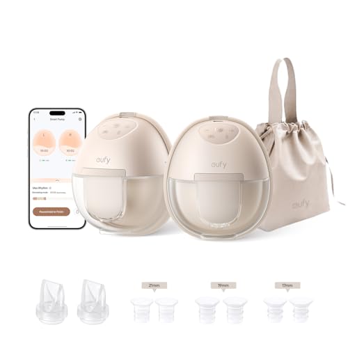 Image of eufy Wearable Breast Pump S1(T8D02), Electric Hands-Free Breast Pump, Hospital-Grade Suction, Leak-Proof and Ultra-Quiet, Upgraded