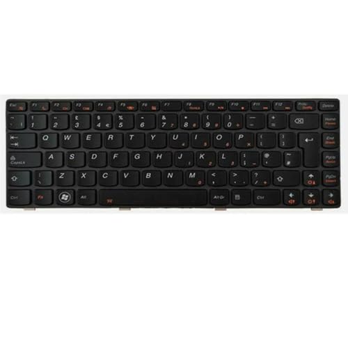 Clavier pour Lenovo Ideapad Y485 finition noire mate haut de gamme et robustesse accrue