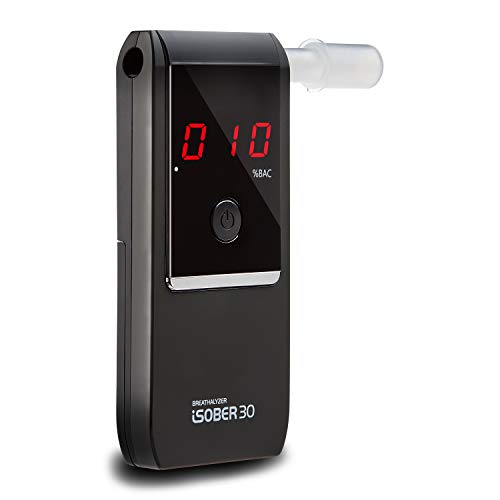 iSOBER 30 Breathalyzer | HSA/FSA Eligible | DOT, NHTSA Compliant | Suracell FuelCell Sensor Technology | Portable Alcohol Tester