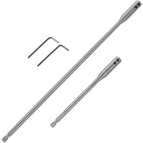 HOMSFOU 1 Jeu Perceuse tige d'extension rallonge de foret rallonge de forage tariere perceuse tarière bits rallonges mèches à bois Acier à haute teneur en...