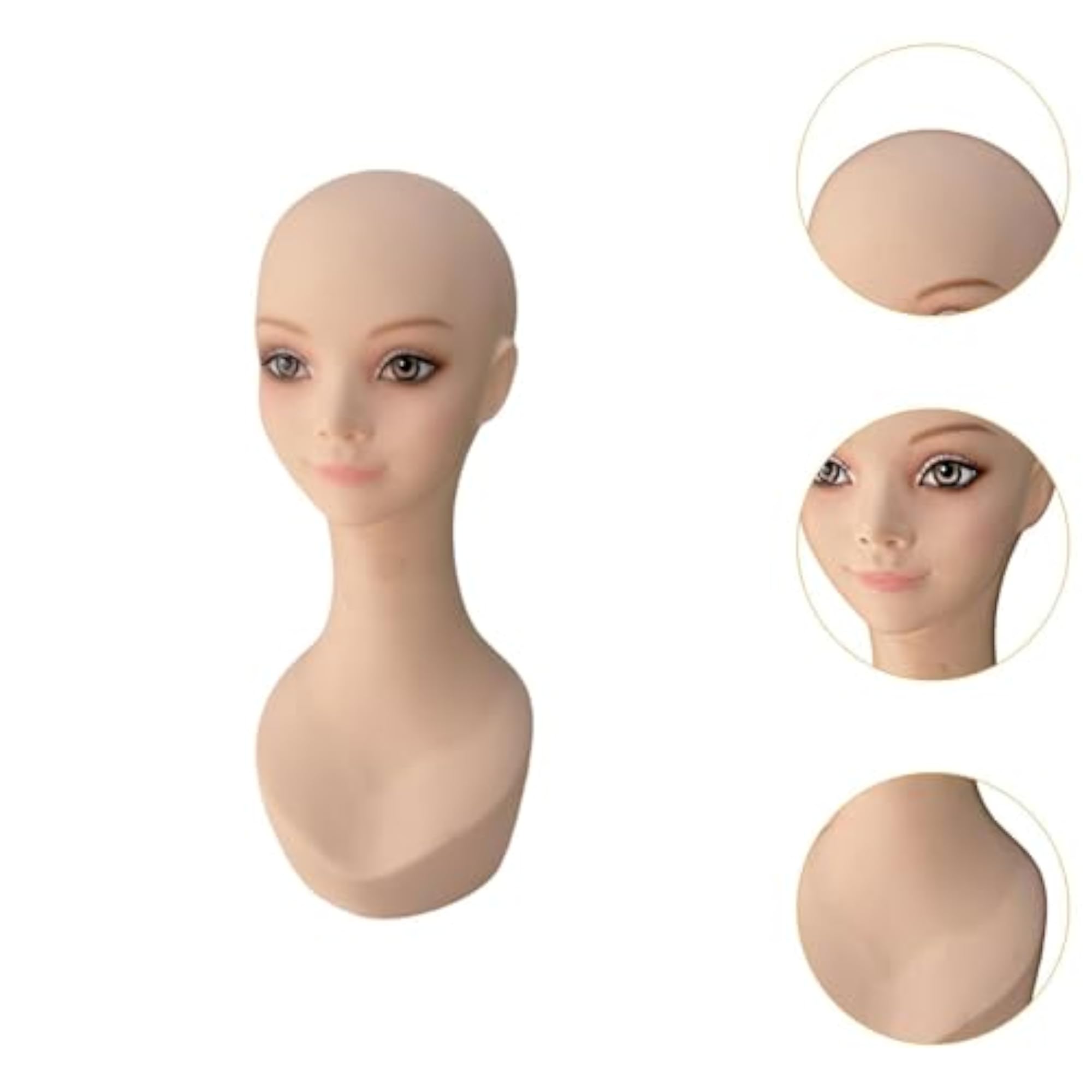 Bald Mannequin Head for Wig Display