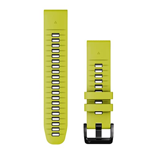 Garmin QuickFit Watch Bands (22mm), suitable for selected fēnix-, epix-, Descent-, D2-, Instinct-, Forerunner- and Approach series smartwatches, Original accessory, Silicone, Electric Lime