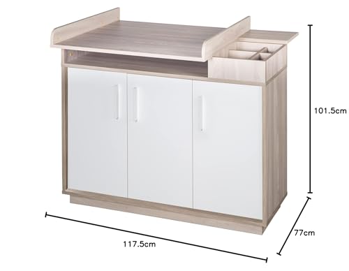 Commode à langer Olaf roba à fermeture douce et décor bois Luna Elm - 7