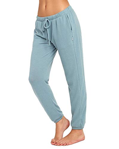 RVCA Women's Kickback Sweat Pants Sweats (Lead, Large)