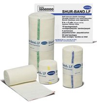 8292753 Pt# 5954 Bandage Shur-Band 4"X5Yd Elastic Self Closure Flap Lf Ns 10/Bx Made by Hartmann USA