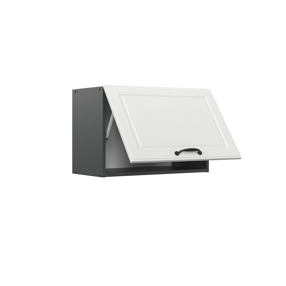 Vicco Pensile da cucina R-Line, Bianco rustico, 60 cm Piatto, per la libera combinazione all'interno di sistemi cucina modulari