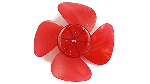 d&v multicolour 4 inch plastic and silicon based fan blade - pack of 5