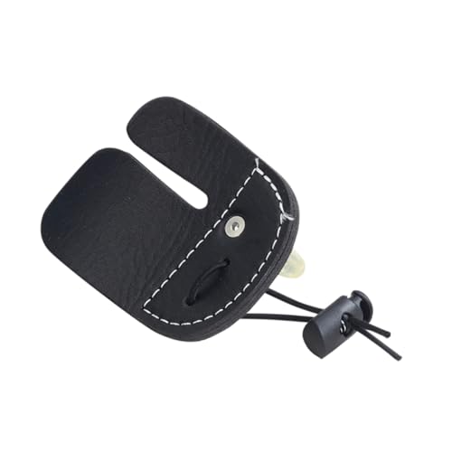 TOYANDONA Professional Archery Gear Recurve Finger Guard Leather Finger Tabs Easy Install