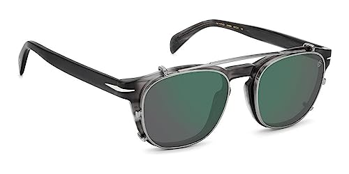 David Beckham DB 1117/CS Grey Horn Silver/Green Folding Clip On 50/20/145 men Sunglasses3