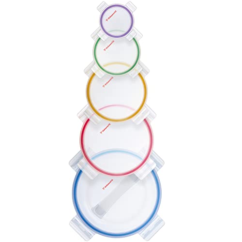 Glass Mixing Bowls Lids - (Bowls Not Included) Lids are compatible with all Glass Mixing Bowls Set