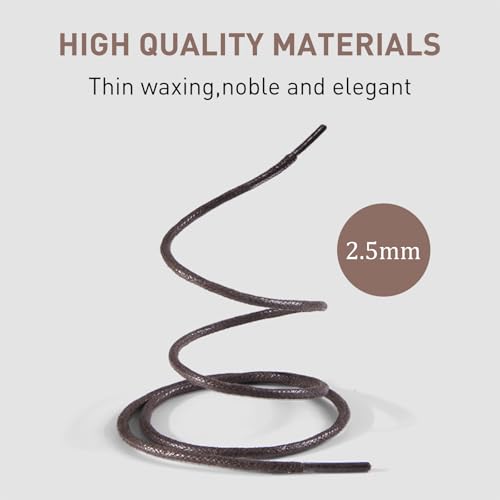 NDTEZUGT 2 Pairs Waxed Golf Shoelaces for FootJoy Shoes (White,36"/90cm) by NDTEZUGT - Used condition - Image 3