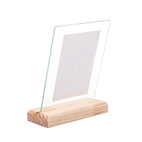 Wolff, Pinus, 13632, Porta Retrato de Madeira e Vidro Vertical Pinus 10x15cm - Woodart