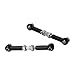 Mrisata RC Steering Link Rod Aluminum Alloy Upgraded Servo Pull Linkage Arm for MJX 14210 14209 16208 16209 1/14 Scale RC Cars 2PCS (Black)