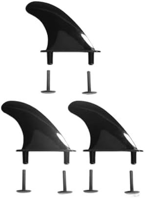3Pcs ABS Soft Top Surf Fins with Replacement Screws Surfboard Sof...