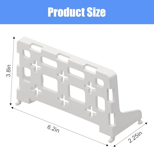 Image of 2PCS 49605-aub Structured Media Panel Accessories Enclosure Universal Shelf Mounting Bracket for Leviton Media Panel -That Supports 20lbs of Weight - White