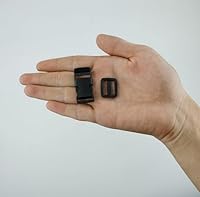 10 Stück Steckschnallen für 15 mm breite Gurtbänder, 10 Stück Tri-Glide Slide,Kunststoff Steckschnallen verstellbare Klippverschluss für Steckschließe Gurt, Beckengurt, Ersatzschnalle,Rucksackgurte