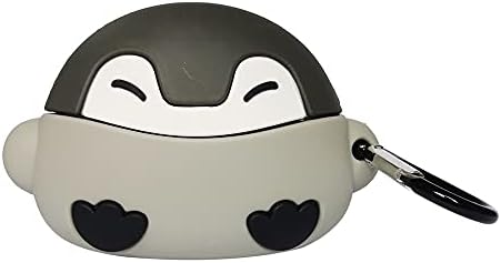 Compatible for AirPods Case Pro White Bag Duck Kids Teens Girls Boys Women Protective Silicone Skin for AirPod Case Cute Duck , Funny Kawaii Fashion Cartoon 3D Cover for AirPods Pro with Keychain