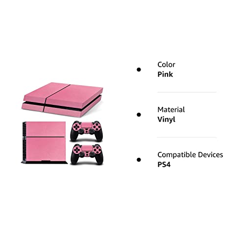 Gam3Gear Pattern Series Decals Skin Vinyl Sticker For Original Ps4 Console & Controller - Leather Pink #TOP1