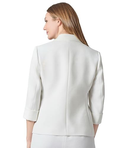 Kasper Women's Stretch Pique One Bttn Notch Collar JKT3