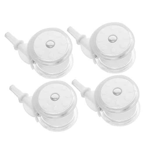 CLISPEED 4piezas Ruedas para Andadores De Repuesto Blancas para Cochecitos y Andadores para Interiores y Exteriores
