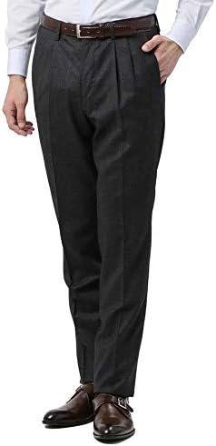 Amazon Co Jp ザ スーツカンパニー 秋冬 Blazer S Bank Com Canonico フランネル タックテーパードパンツ チャコールグレー M 服 ファッション小物