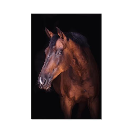 Peinture d'animaux sauvages art noir FLUCK pour decoration de bureau a domicile