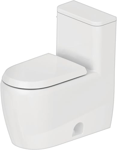 Image of Duravit 202201-L Qatego 1.28 GPF One Piece Elongated Toilet with Left Hand Lever - White