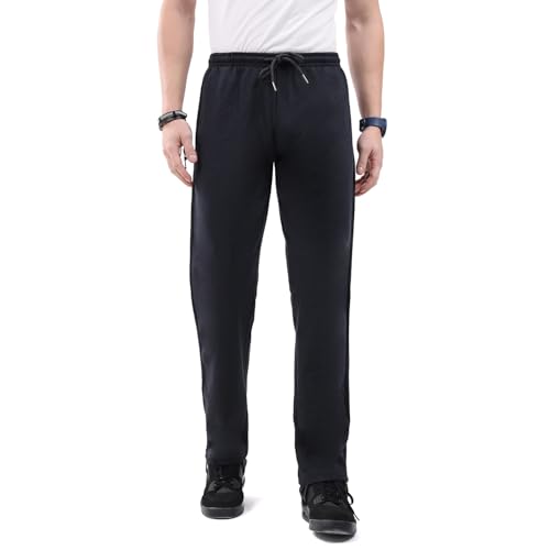 Image of Monte Carlo Men's Regular Fit Solid Track Pants | Drawstring Closure | Side Pocket Sports Lower | Comfortable & Stylish Lower for Men's