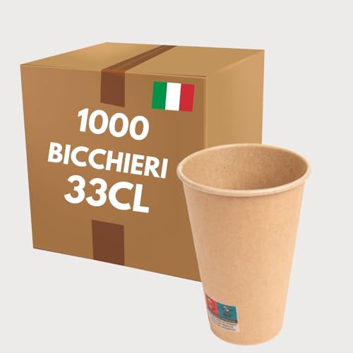COVR Bicchieri in Carta Kraft (33cl - 12oz / 1000 unità)