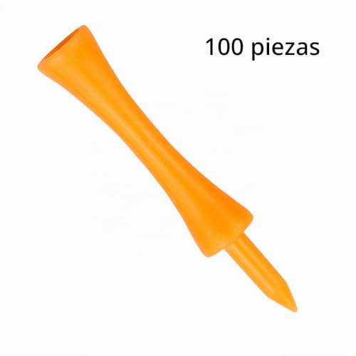Miniatura 6 de Zivisk Golf Step Down - Tees De Plástico Para Castillo 100 Unidades Naranja,70mm