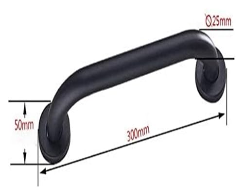 Barre d'appui noire design et robuste pour sécuriser votre douche italienne - 3