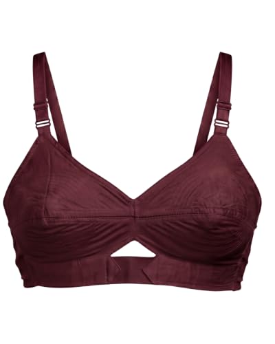 Image of Brida Kavya Xtra Soft Cotton Round Stitch Bra for Women | Full Coverage | Non-Padded | Wireless | Double Layer Support | Heavy Bust | Combo Pack | Colours May Vary