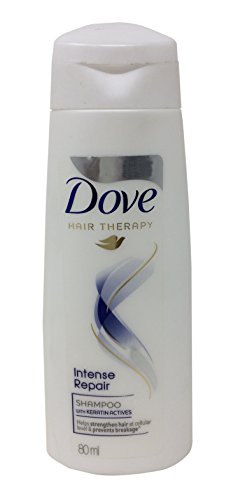 Image of Dove Intense Repair Shampoo For Damaged Hair, Enriched with Fiber Actives, Repairs Hair Damage , Makes Hair Smooth And Strong , 80 ml