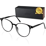 [Gabery] 【アイクリニック医師推薦】 ブルーライトカットメガネ [長時間のPC作業向け×超軽量設計] メンズ・レディース兼用伊達メガネ 度無し眼鏡UVカットレンズ マットブラック
