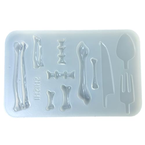 YIGZYCN Silicone Mold for Resin Multifuntional Silicone Baking Molds Bone Shape Flexible Kitchen Tool Silicone Candy Molds Silicone Texture