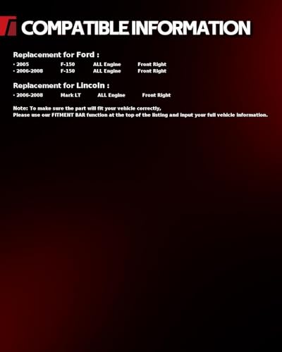 Image of Torchbeam Front Brake Caliper Right for Ford 2005-2008 F-150, Lincoln 2006-2008 Mark LT, Front Right Caliper Replace # 18B4974