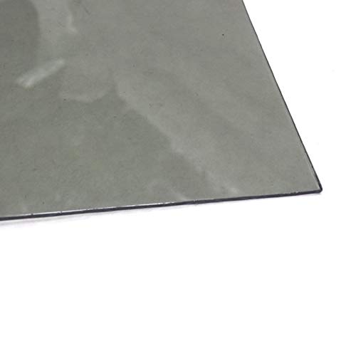Smoke Gray Polycarbonate Plastic Sheet 12 X 24 X 0.0625 (1/16) for VEX Robotics Teams, Hobby, DIY, Crafts, Industrial, Shatterproof, Shaded Privacy Glass Replacement