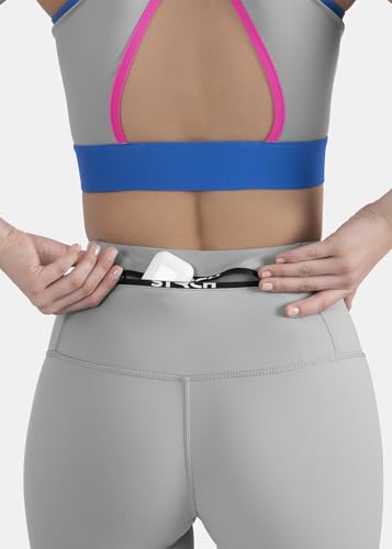 Image of STRCH Nylon High Waist No-Roll Leggings for Women- Secure fit, Leggings for Gym, Yoga, Running, Super Stretch, Sweat-Wicking, Lightweight, Breathable, Wrinkle Free, No-roll Waist Band.