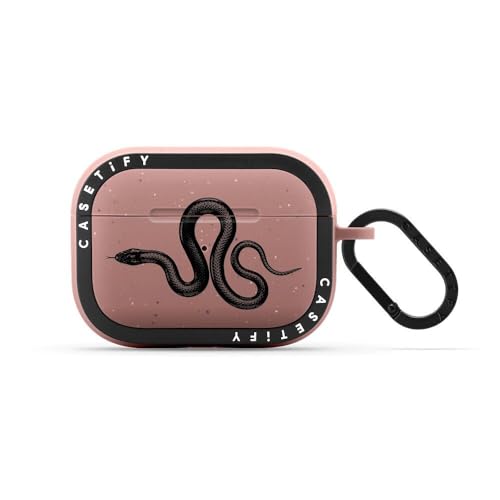 Coque AirPods Pro 2 CASETiFY Bounce Serpent royal rose poudré