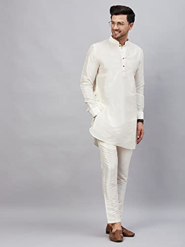Image of VM Men's Silk Blend Kurta Pyjama Set